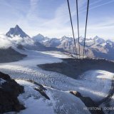 Vue sur le glacier de Théodule à Zermatt